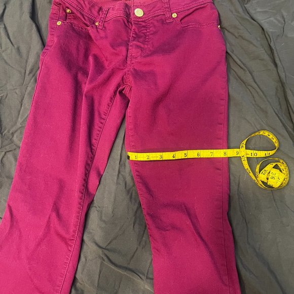 Mossimo Petite Size 6 Skinny Jeans in Fuscia - Picture 3 of 7
